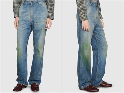 gucci grass stain jeans price|Top10 Most Expensive Jeans Brands 2021 .